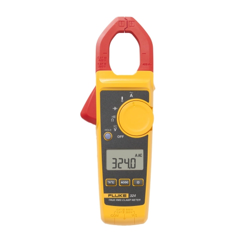 Open Box - Fluke 324 True-RMS Clamp Meter with Temperature, and Capacitance Measurements