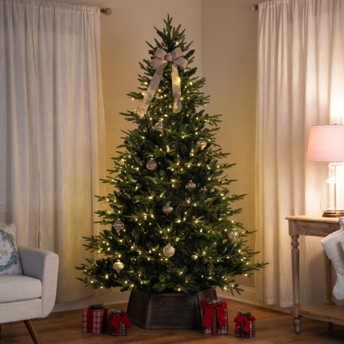 Sapin de Noël artificiel illuminé Shenandoah de Real Touch™ - LED blanc chaud de 6,5 pi