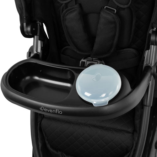 Système de voyage Omni Ultra d'Evenflo avec siège d'auto rotatif pour bébé Revolve180 LiteMax NXT - Caviar noir