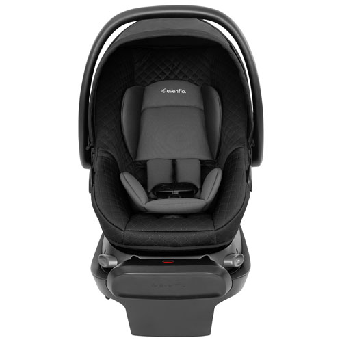 Système de voyage Omni Ultra d'Evenflo avec siège d'auto rotatif pour bébé Revolve180 LiteMax NXT - Caviar noir