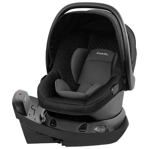 Système de voyage Omni Ultra d'Evenflo avec siège d'auto rotatif pour bébé Revolve180 LiteMax NXT - Caviar noir