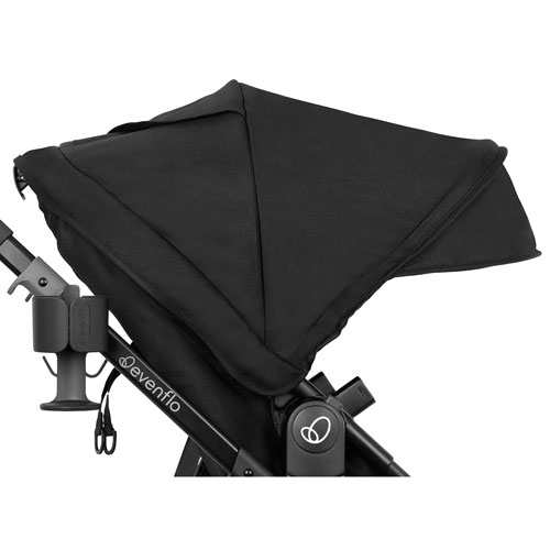 Système de voyage Omni Ultra d'Evenflo avec siège d'auto rotatif pour bébé Revolve180 LiteMax NXT - Caviar noir