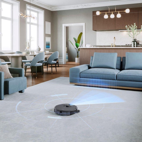 Open Box- Deebot By Ecovacs OZMO T8+ Vacuuming and Mopping Robot with Auto-Empty Station