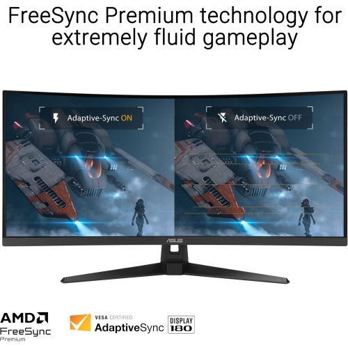 ASUS VG34VQ3B TUF Gaming Monitor - 34" WQHD Curved 180Hz FreeSync Premium