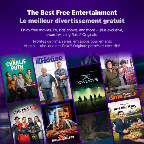 Téléviseur intelligent Roku Mini-DEL QLED HDR 4K de 65 po Série Plus Roku - 2025 - Exclusivité Best Buy