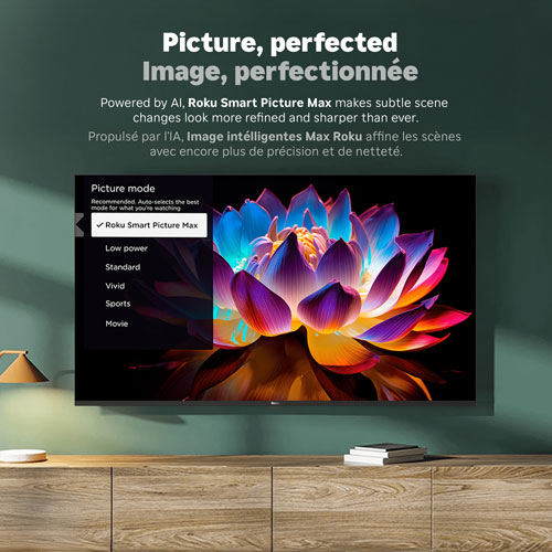 Téléviseur intelligent Roku Mini-DEL QLED HDR 4K de 65 po Série Plus Roku - 2025 - Exclusivité Best Buy