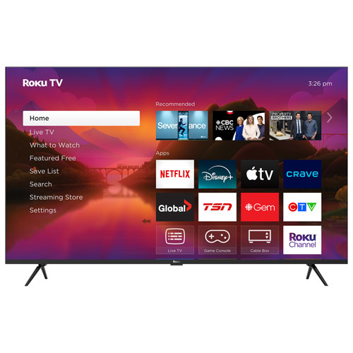 Téléviseur intelligent Roku Mini-DEL QLED HDR 4K de 55 po Série Plus Roku - 2025 - Exclusivité Best Buy