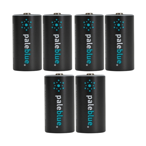 Batteries C rechargeables avec chargeur USB bleu pâle, 2800&nbsp;mAh au lithium-ion 1,5&nbsp;V, recharge rapide en moins de 2 heures, indicateur de c