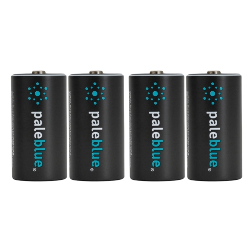 Batteries C rechargeables avec chargeur USB bleu pâle, 2800&nbsp;mAh au lithium-ion 1,5&nbsp;V, recharge rapide en moins de 2 heures, indicateur de c