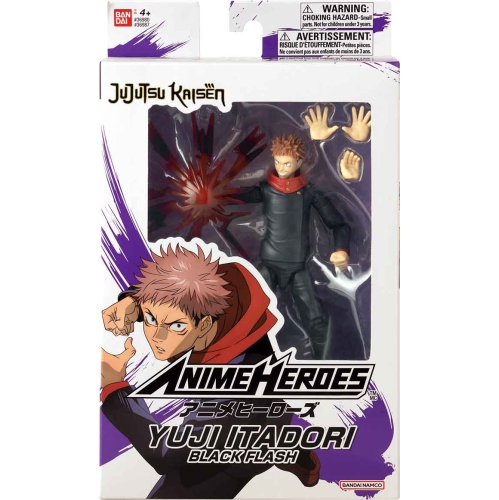 JUJUTSU KAISEN  6 Inch Action Figure Anime Heroes - Yuji Itadori Flash In Black