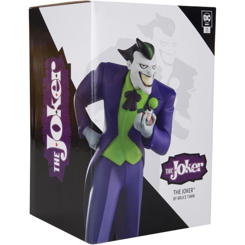 DC  Direct 7 Inch Statue Figure The Joker Craze - The Joker By Bruce Timm In Purple