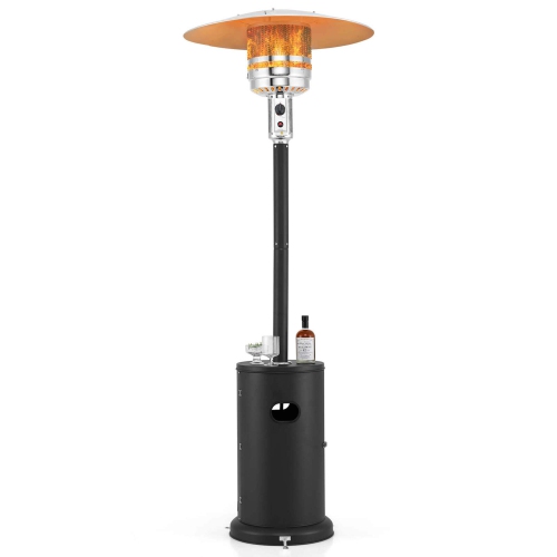 Costway 50,000 BTU Patio Heater with Wheels Round Table Design & Stainless Steel Burner