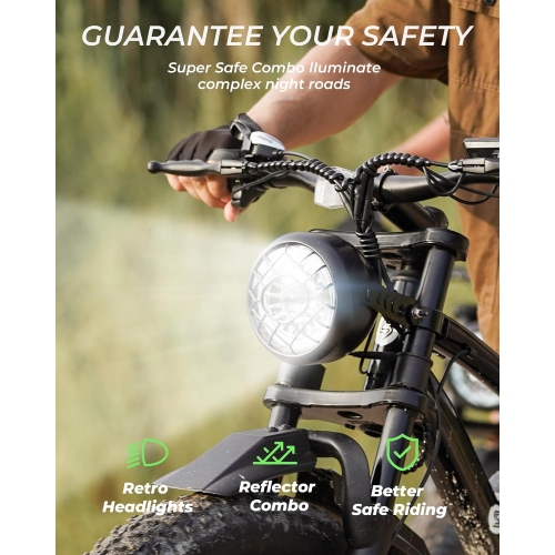 isinwheel M10Plus 900W Peak Motor/120KM Range/32KM/H Top Speed 26"*4.0/1.95 Fat Tire, Commuting Electric Mountain Bicycle & 13/10.4Ah Removable