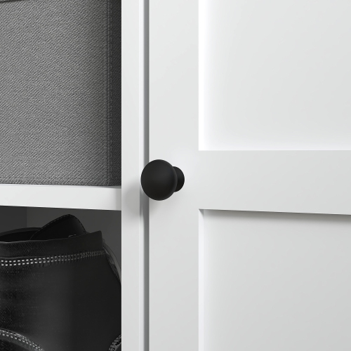 Banc à chaussures de HOMCOM, banc d'entrée avec siège rembourré, 2 armoires et tablette réglable pour couloir, salon, chambre à coucher, blanc