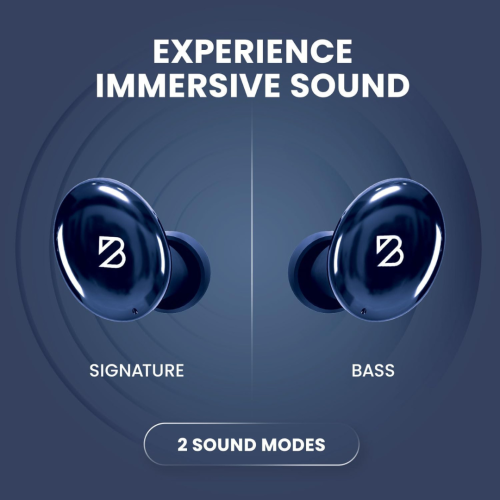 Tempo 30 Wireless Earbuds for Small Ears with Premium Sound, Comfortable Bluetooth Ear Buds for Women and Men, Black Earphones for Small Ear Canals