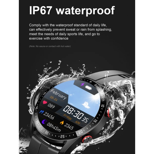 YONWAY ECG+PPG Bluetooth Call Smart Watch Men Laser Health Blood Pressure Fitness Sports Watches Man Sports Waterproof Smartwatch