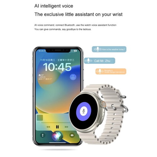 YONWAY Smart Watch NFC Lingdong Island 5.1 Bluetooth Call Sleep Blood Pressure Monitoring Three Watch Straps Waterproof Watch