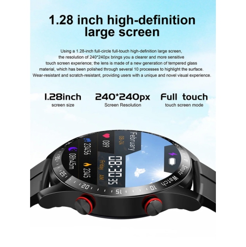 YONWAY ECG+PPG Bluetooth Call Smart Watch Men Laser Health Blood Pressure Fitness Sports Watches Man Sports Waterproof Smartwatch