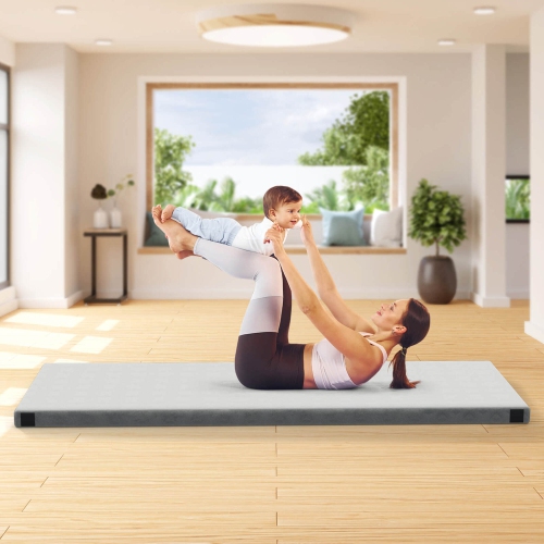 Matelas de camping en mousse à mémoire avec base antidérapante de Goplus pour dormir à l'extérieur