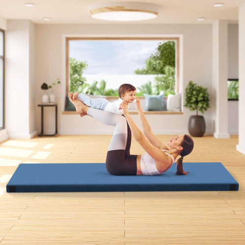 Matelas de camping en mousse à mémoire avec base antidérapante de Goplus pour dormir à l'extérieur