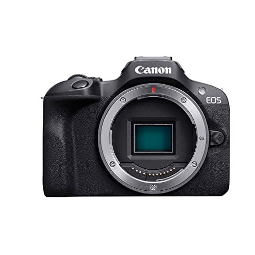 Refurbished - Canon EOS R100 Mirrorless Camera, RF Mount, 24.1 MP, DIGIC 8 Image Processor, Continuous Shooting, Eye Detection AF, Full HD Video, 4K,