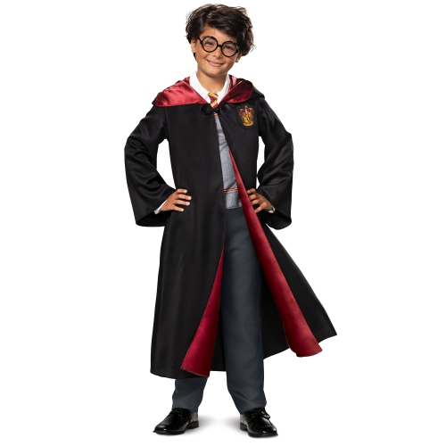 DISGUISE  Harry Potter Costume Kids Deluxe Hooded Robe And Jumpsuit, Children Size Small (4-6)