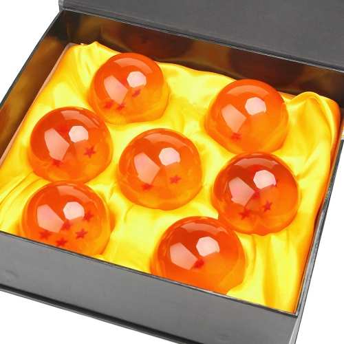 Action Figure Shenlong Mountain Resin Plating PVC Anime Figures 7 Pieces Balls Orange Crystal Ball Model Toys
