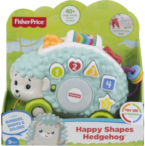 Fisher-Price Linkimals Happy Shapes Hedgehog, Musical Baby Toy French Edition