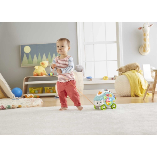 Fisher-Price Linkimals Happy Shapes Hedgehog, Musical Baby Toy French Edition