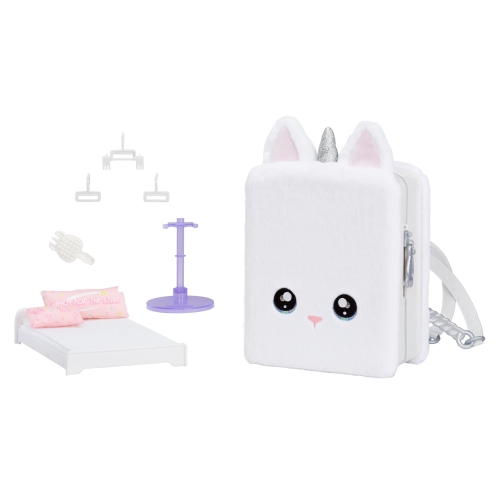 Na! Na! Na! Surprise 3-in-1 Backpack Bedroom Unicorn Playset- Tiffany Sparkles