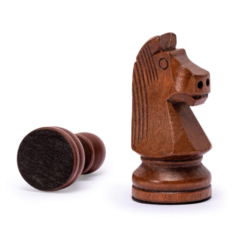 Husaria Staunton Tournament No. 4 Chessmen with 2 Extra Queens and Wooden Box, 76-Millimeter Kings