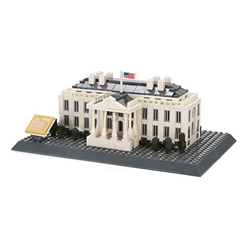 White House Building Block Set Washington D.C. White House Famous Landmark Series Model for Kids and Adults