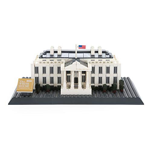 White House Building Block Set Washington D.C. White House Famous Landmark Series Model for Kids and Adults