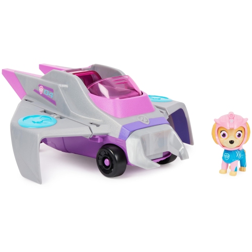 PAW Patrol Aqua Pups Skye Transforming Manta Ray Vehicle with Collectible Action Figure, Kids Toys for Ages 3 and up