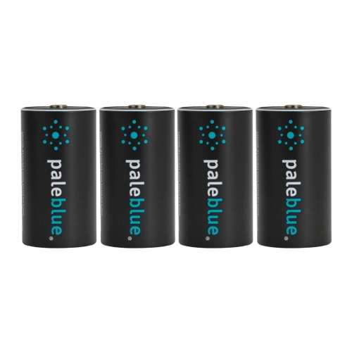 Batteries Rechargeable D avec chargeur USB bleu pâle, batterie au lithium-ion 1,5&nbsp;V 5000&nbsp;mAh, recharge rapide, plus de 1000 cycles, indicat