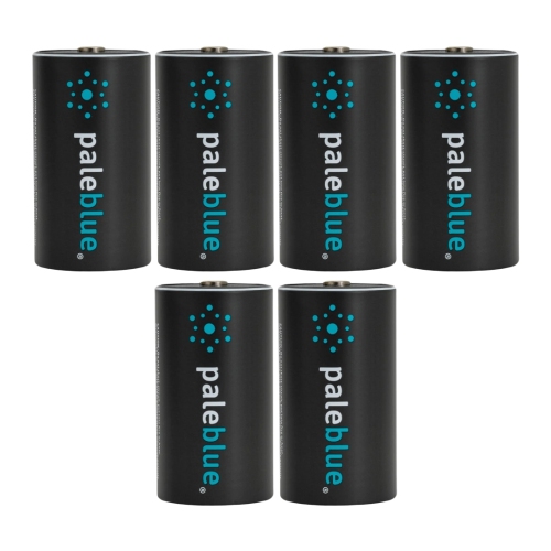 Batteries Rechargeable D avec chargeur USB bleu pâle, batterie au lithium-ion 1,5&nbsp;V 5000&nbsp;mAh, recharge rapide, plus de 1000 cycles, indicat