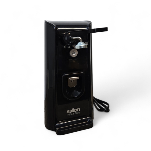 SALTON ESSENTIALS  - Electric Can Opener 3 In 1 In Black