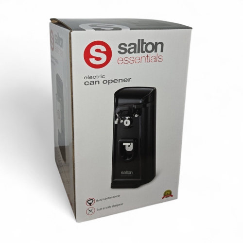 Salton Essentials - Electric Can Opener 3 in 1, Black