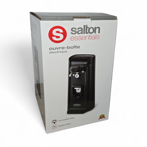 Salton Essentials - Electric Can Opener 3 in 1, Black