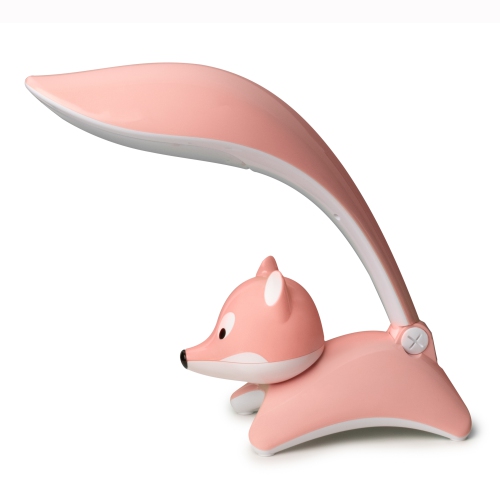 Fox Kids Desk Lamp – Cute Study Light – 8W – Pink