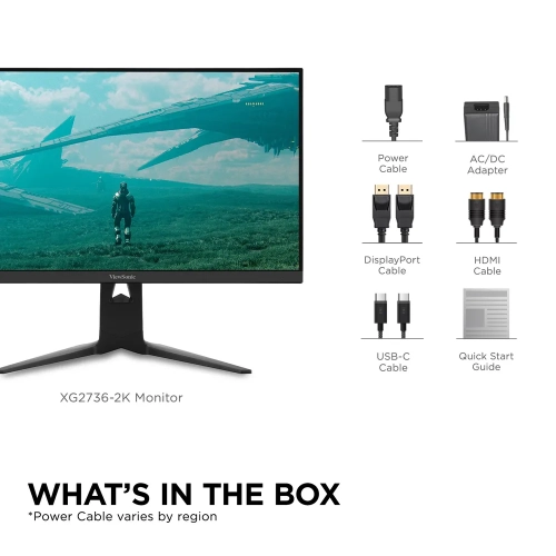 Viewsonic 27" 2K FHD 240Hz 2ms GTG IPS LCD FreeSync Gaming Monitor