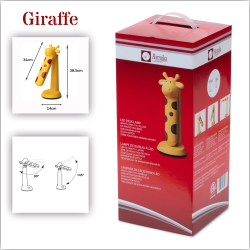 Giraffe Kids Desk Lamp – Fun Study Light – 5W – Yellow