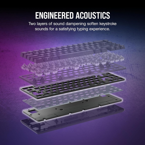 Corsair K65 PRO Mini RGB 65% Optical-Mechanical Wired Gaming Keyboard - OPX Switches - PBT Double-Shot Keycaps - QWERTY NA Layout - Black