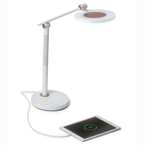 Tall Study Light – Computer Desk Lamp – 12W – White