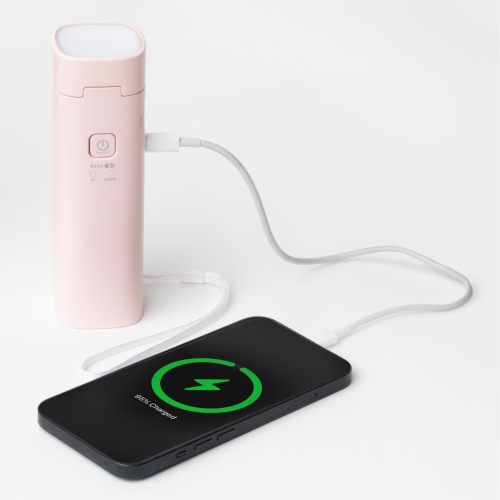 Cordless Desk Lamp – Rechargeable LED Flashlight – 3W – Pink