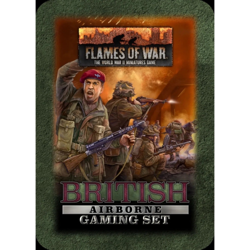 BATTLEFRONT  Flames Of War British Airborne Tin (X20 Tokens, X2 Objectives, X16 Dice)