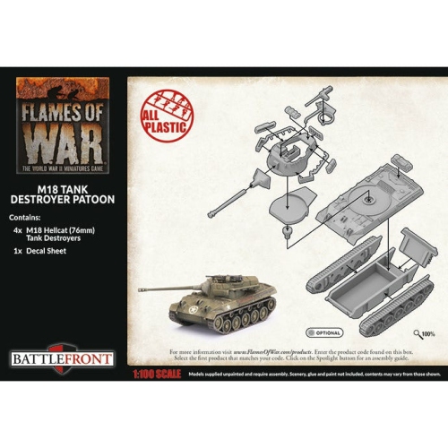 Flames of War American M18 Hellcat Tank Destroyer Platoon (x4)
