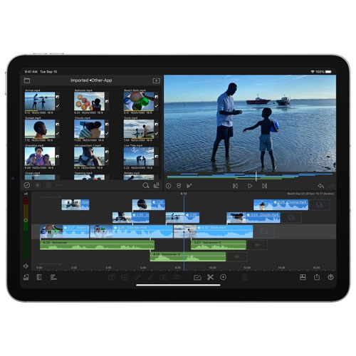 IPad Air 10,9 po 64 Go avec Wi-Fi et cellulaire d'Apple - Bleu ciel - Tout neuf