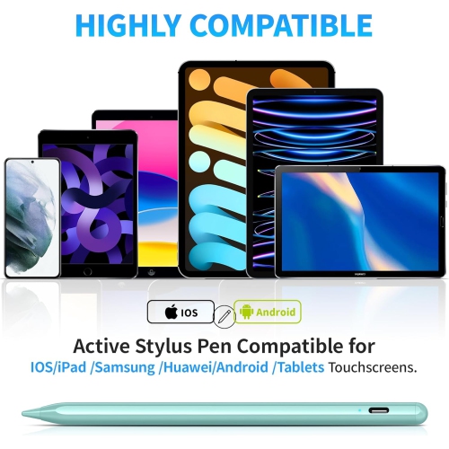 Stylus Pens for Touch Screen, Stylist Pen Compatible for Android and i-OS Tablet/Phones, Rechargeable Universal Stylus Pencil Compatible for