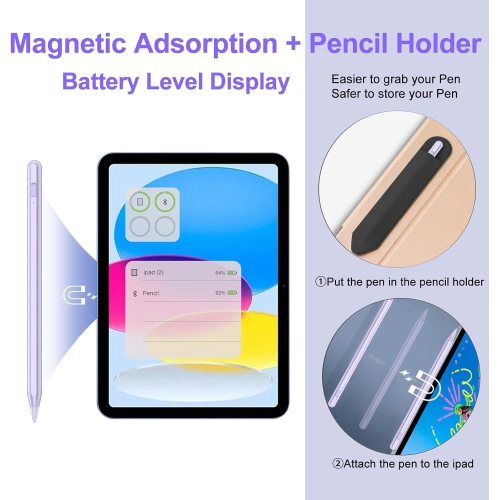 Stylus Pen for iPad, Apple Pencil for iPad 9th Gen,Apple Pen for iPad 10th Gen,iPad Pencil for iPad(2018-2022), iPad Pro11/iPad Pro12.9 3/4/5/6th